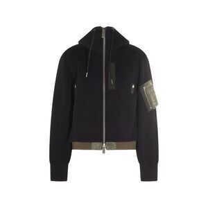 Sacai Women Nylon And Cotton Hoodie
